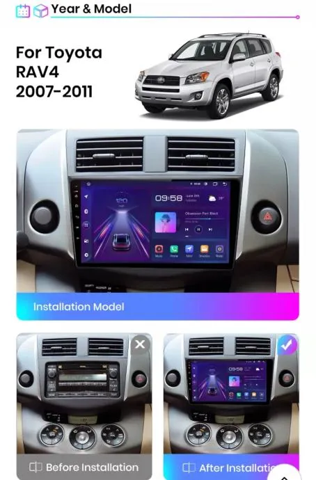 toyota rav 4 2007 - 2011 original multimedija android navigacija - slika 3