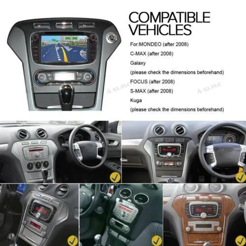 ford focus galaxy mondeo kuga 2din original navigacija multimedija gps - slika 2