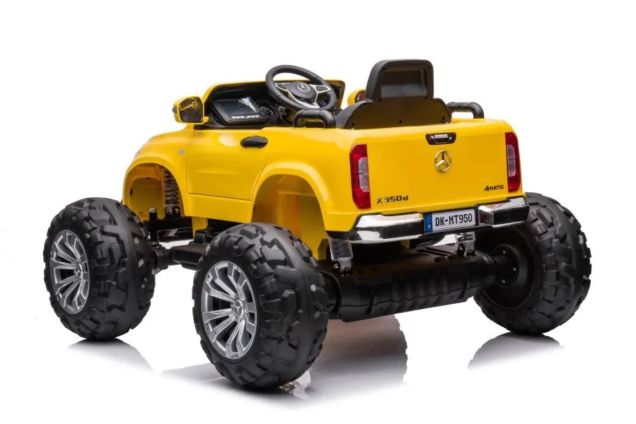 licencirani auto na akumulator mercedes dk-mt950 4x4 - žuti/lakirani - slika 5