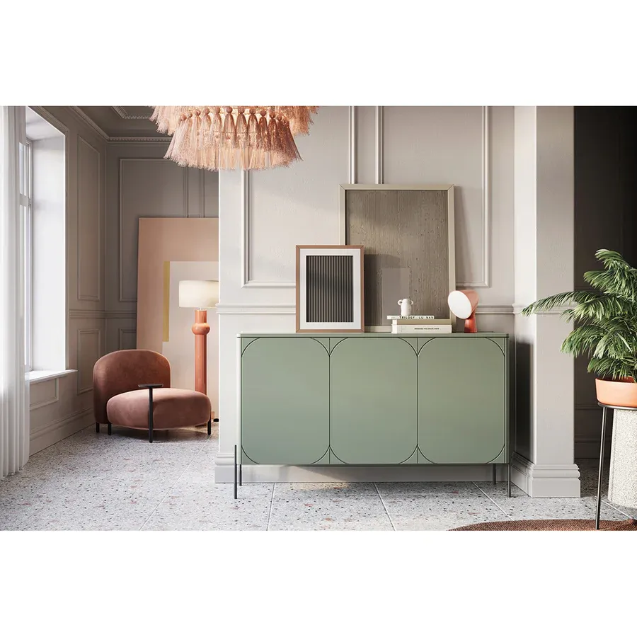 komoda sonatia 150cm, 3 vrata, materijal: mdf - slika 5