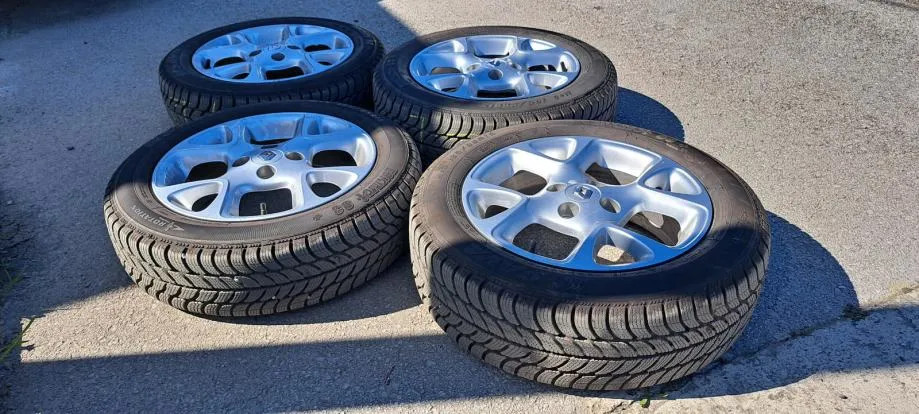 alu felge 15'', renault twingo, 4 kom sa m+s gumama - slika 2