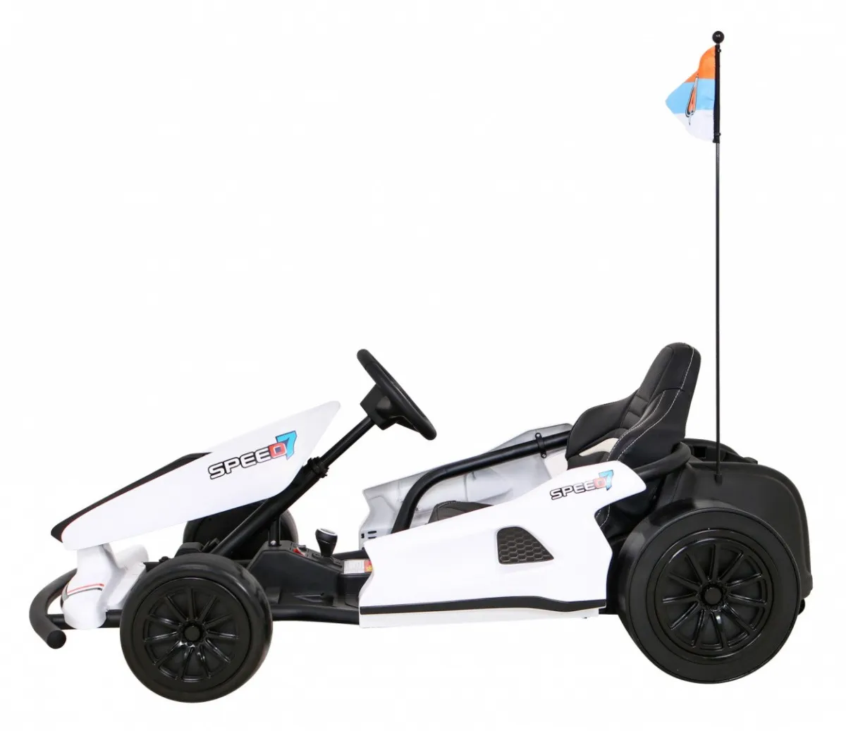 go-kart na akumulator speed 7 drift king - bijeli - slika 3