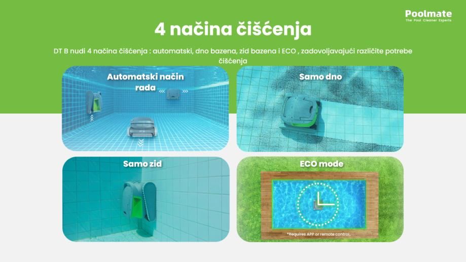 robotski čistač bazena dt b - slika 7