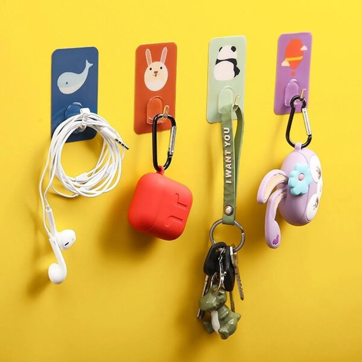 (8 komada) samoljepljive kukice animals hooks - slika 3