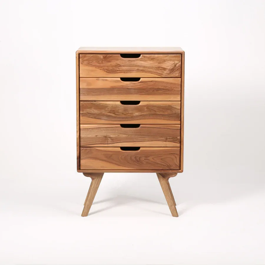 komoda amadeo 66x110cm, materijal: puno drvo orah - slika 2
