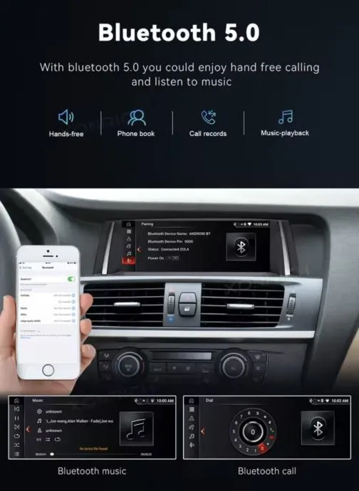 original multimedija za bmw x3 f25 x4 f26 android carplay kamera ekran - slika 7