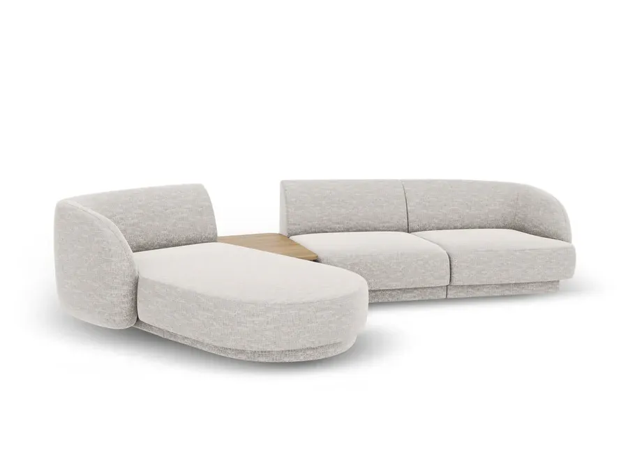 kutna garnitura miley 303x178cm, materijal: chenille - slika 3