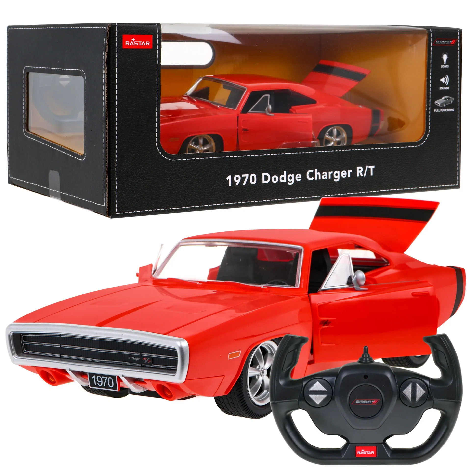 auto na daljinsko upravljanje r/c dodge charger r t 1:16 rastar - slika 8