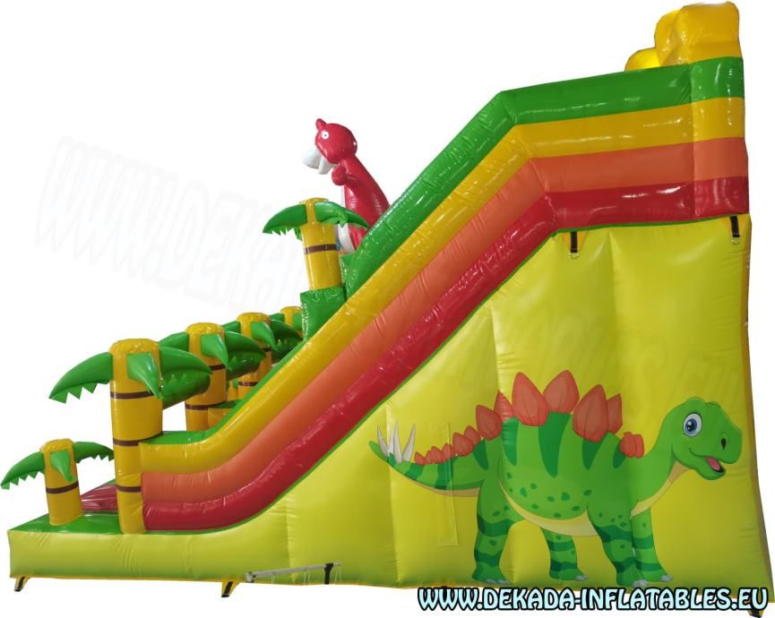 napuhanac dino 7m x 5m - tobogan na napuhavanje - slika 2