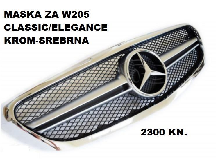 kompletan body kit za mb c klasa w205 od 2014 - c63 amg style - slika 2
