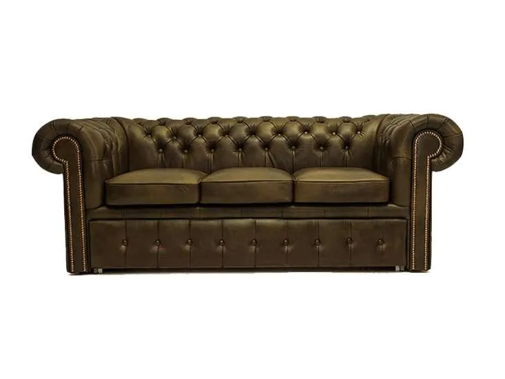 chesterfield trosjed ležaj class leather | 3-sjedišta - slika 3