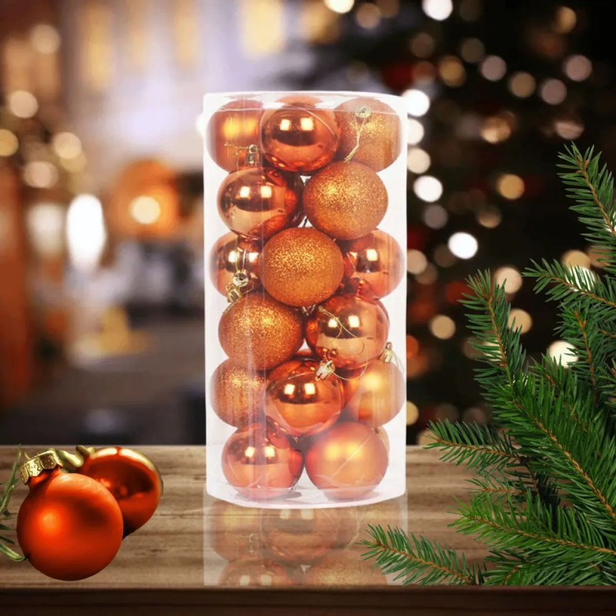 (24kom) set božićnih kuglica - slika 5