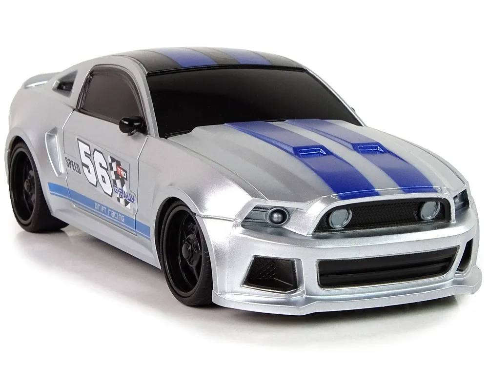 auto na daljinsko upravljanje r/c sports car 1:24 speed king - srebrni - slika 2
