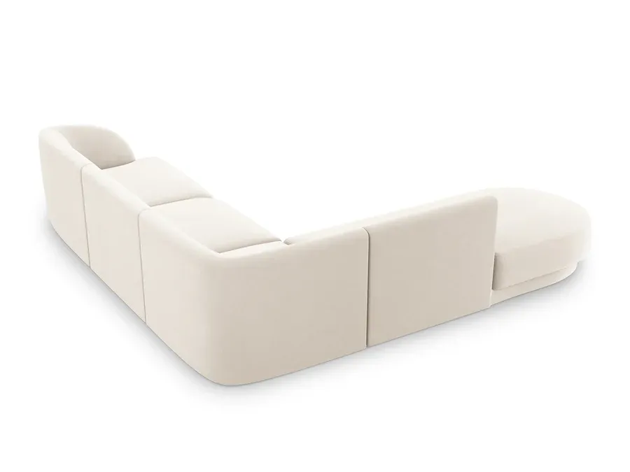 kutna garnitura miley 255x248cm, materijal: baršun - slika 3