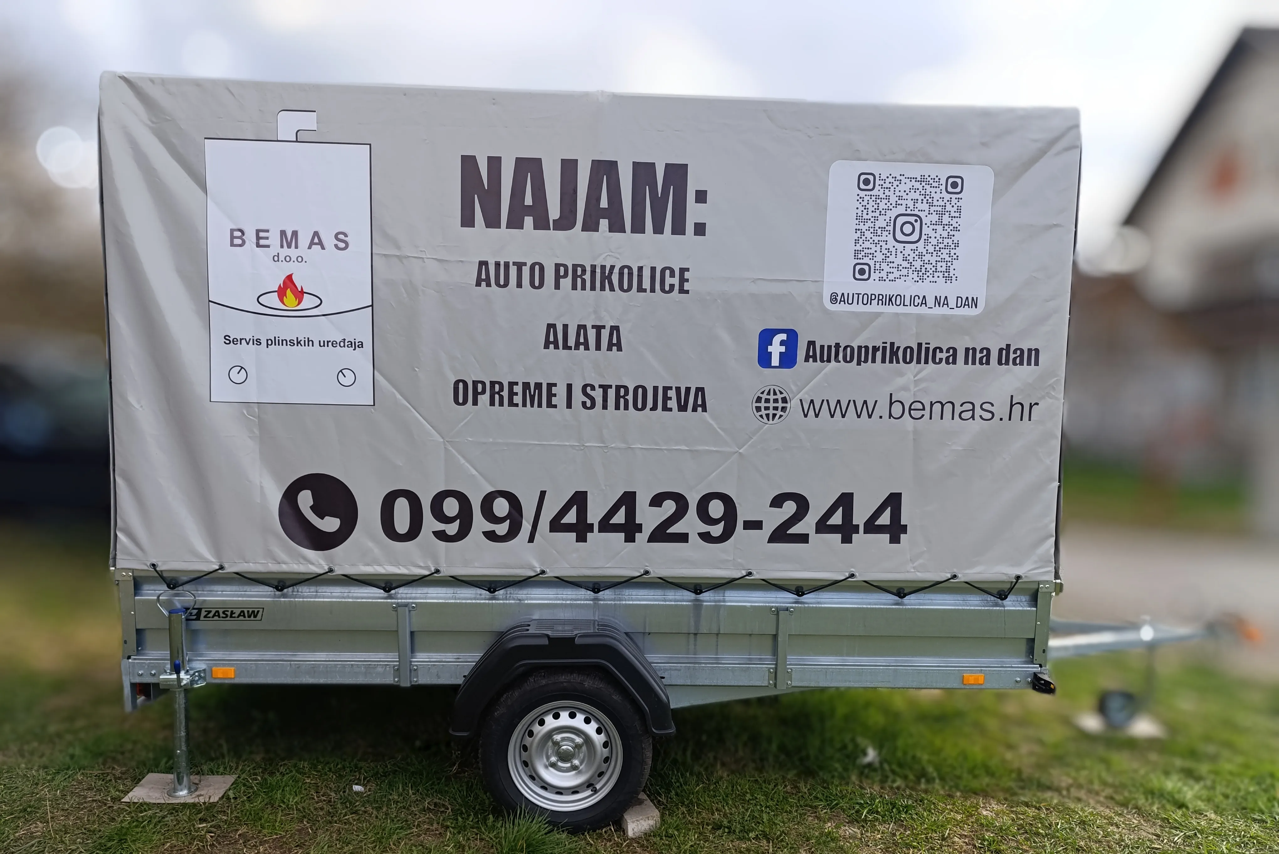 najam/iznajmljivanje/rent a prikolice sa ceradom-sesvete/zagreb - slika 4