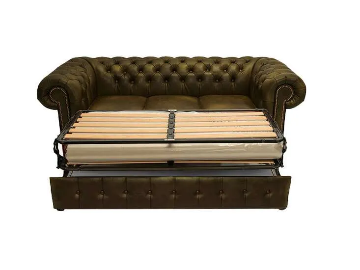 chesterfield trosjed ležaj class leather | 3-sjedišta - slika 2