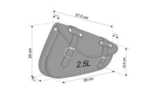 customacces leather saddlebags detroit - slika 2
