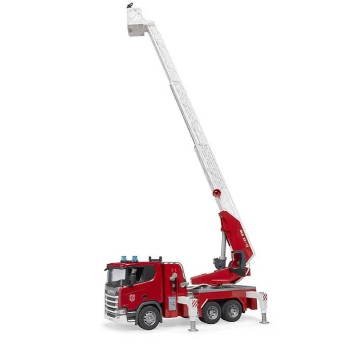 bruder vatrogasno vozilo scania super 560r s ljestvama, vodenom pumpom - slika 2