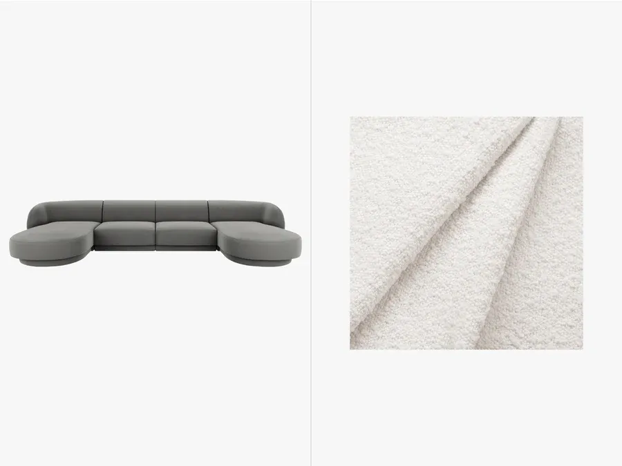Kutna garnitura Miley 330x156cm, Materijal: Boucle - Čakovec, Čakovec-zapad