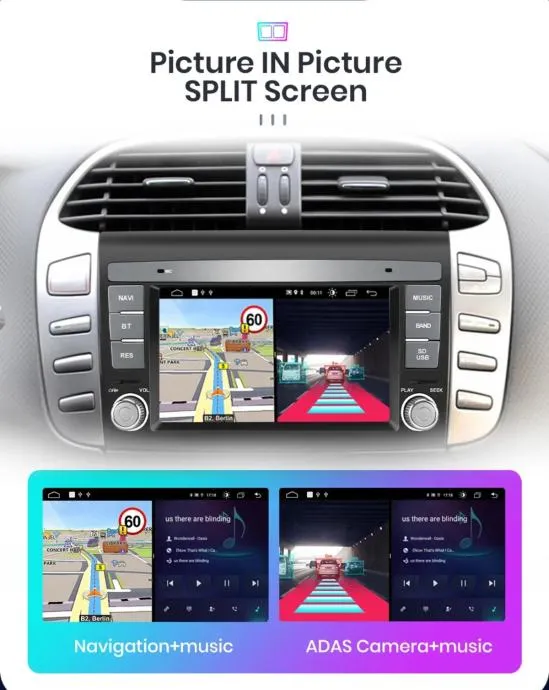 fiat bravo original android radio multimedija wifi parking kamera - slika 8