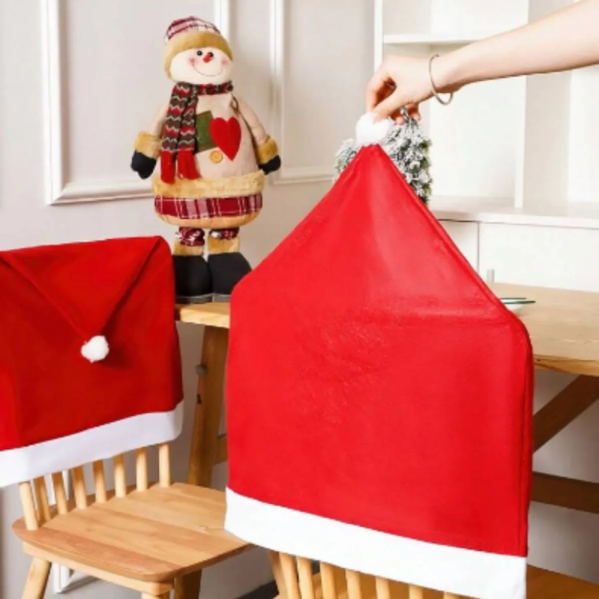 (paket 6kom) navlake za naslon stolica santa's hat - slika 4