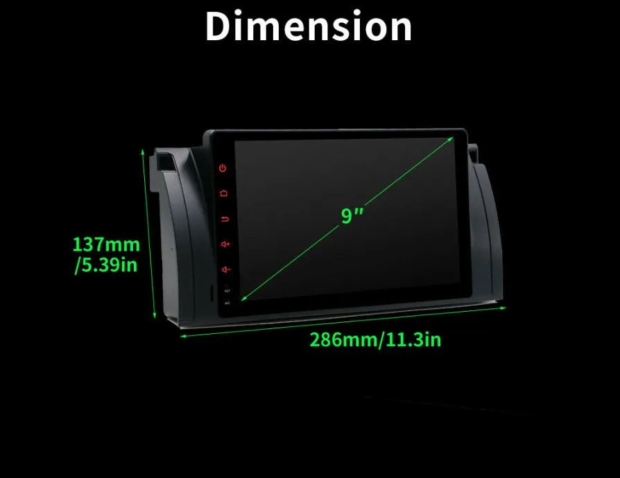 bmw e39 e53 m5 original android 10.0 + parking kamera - slika 11