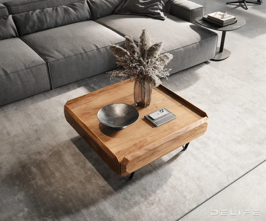 klub stolić kiano 90x90cm, materijal: bagrem - slika 2