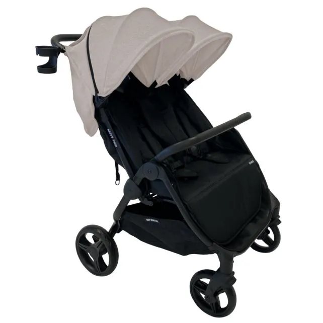 babymonsters easytwin4 stone – kolica za blizance fullbox - slika 3