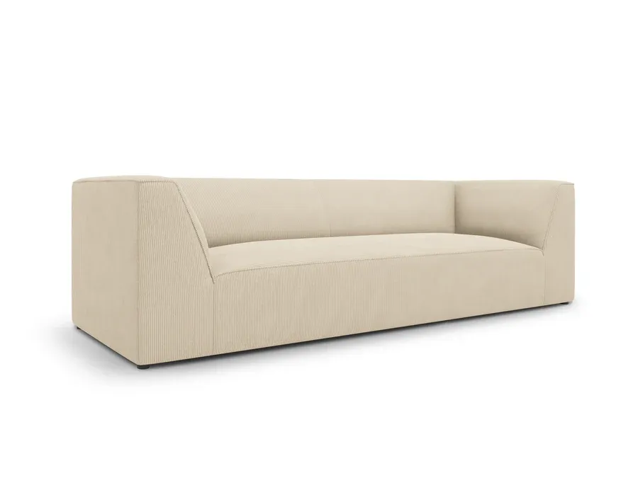 sofa ruby, 3 sjedala, 232x92cm, materijal: rebrasta tkanina - slika 3