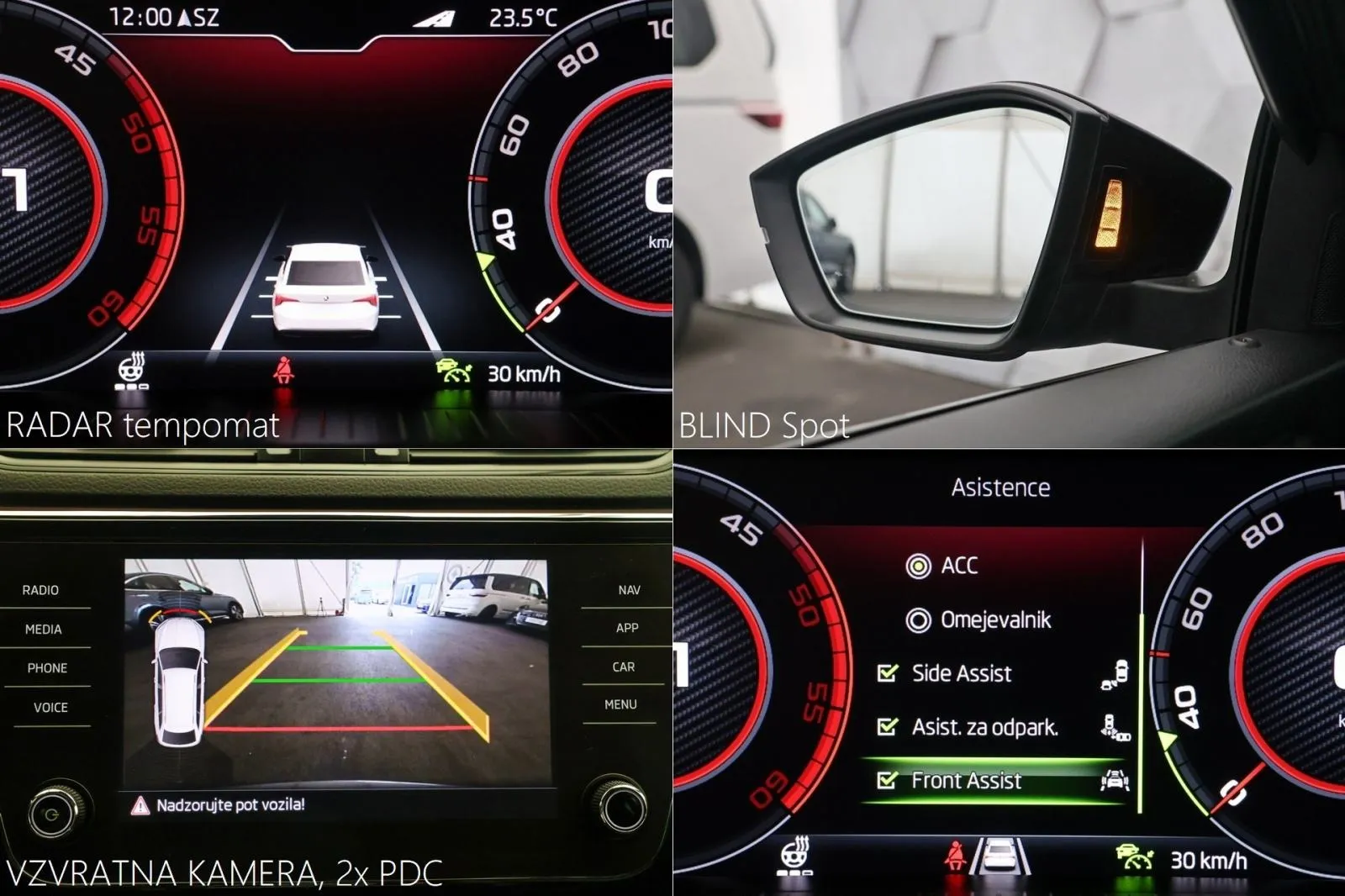 škoda superb combi 2.0tdi sportline matrix virtual radar temp - slika 9