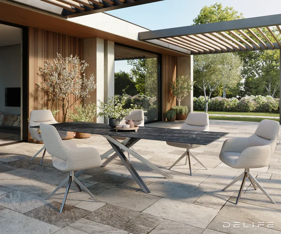 outdoor stol edge oval 280x130cm, materijal: keramika minas melange - slika 6