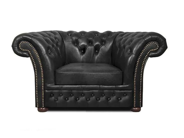 Chesterfield Fotelja Winfield Basic Luxe Leather | 1-sjedište - Ježdovec, Zagreb