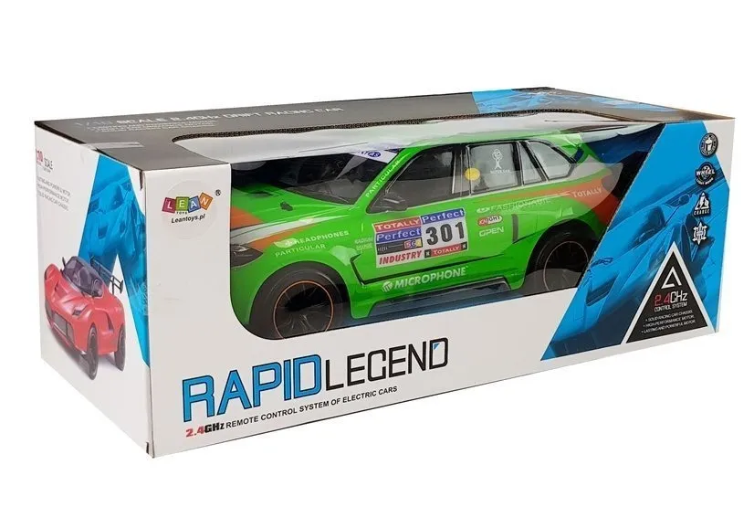 auto na daljinsko upravljanje sports car r/c 1:10 2.4g green - zeleni - slika 5