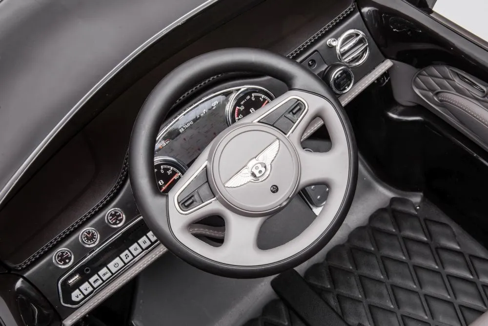 licencirani auto na akumulator bentley mulsanne - crni/lakirani - slika 9
