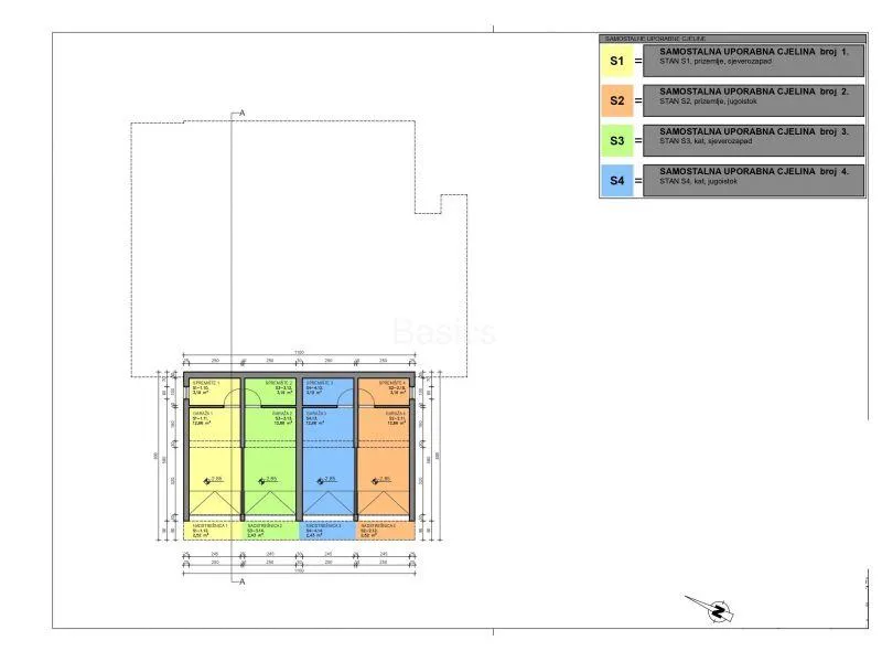 otok pag - mandre, 3soban apartman + vrt + garaža, 101,52 m2 - slika 4