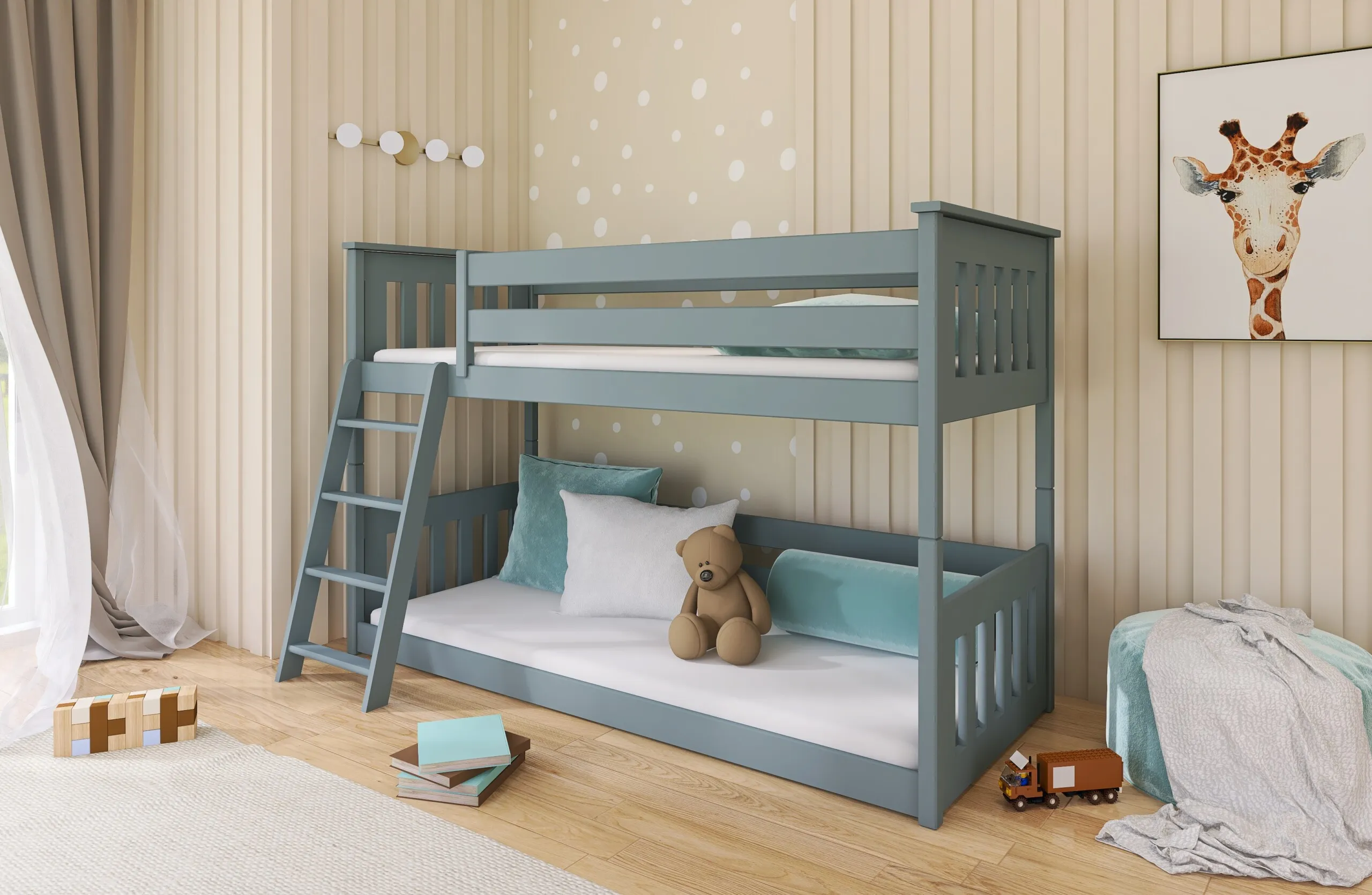 krevet na kat za djecu kevin – 180×80 - slika 2