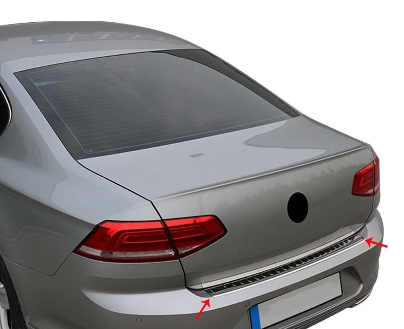 zaštitna-ukrasna lajsna zadnjeg branika za vw passat b7- top izgled - slika 8
