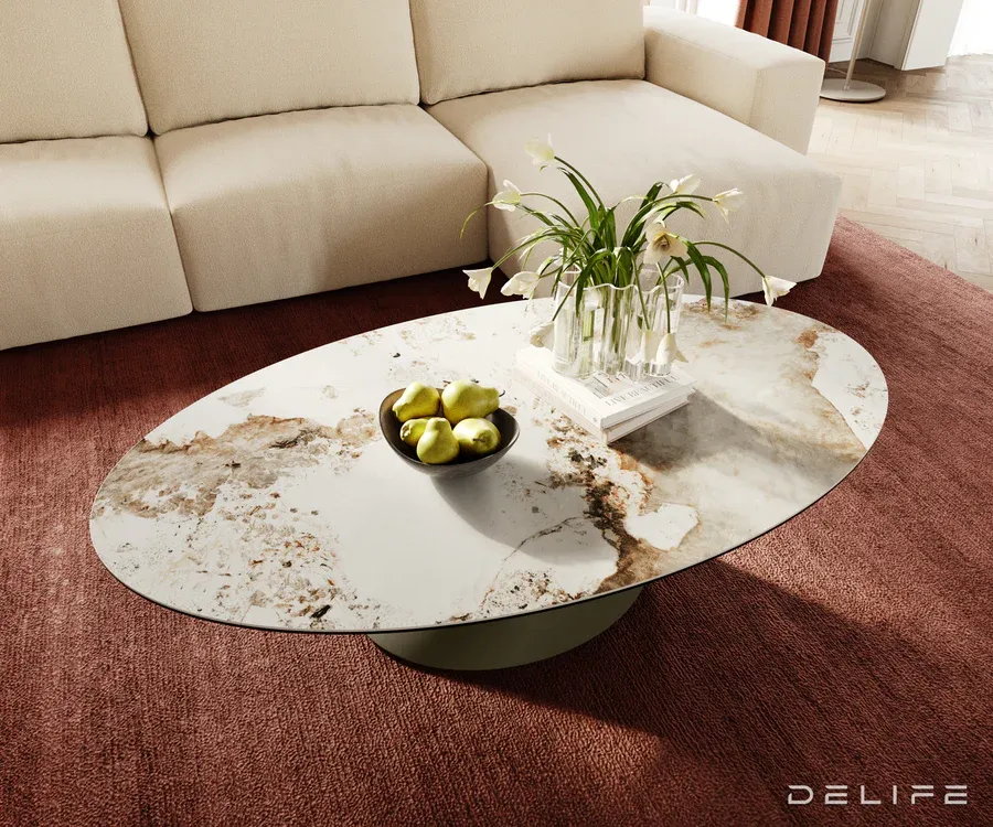 klub stolić edge 140x80cm, materijal: keramika minas melange - slika 4
