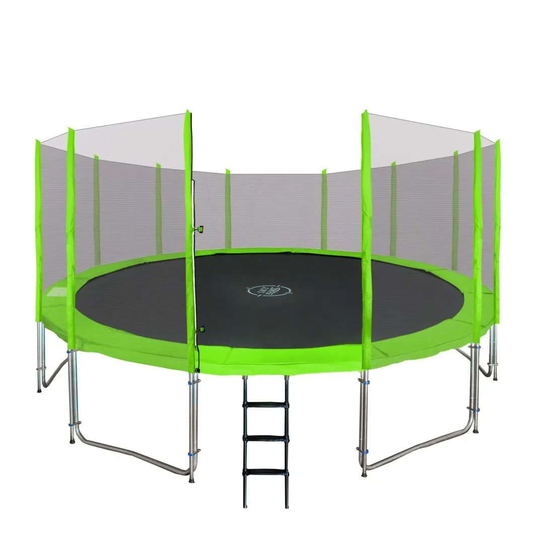 trampolin 16ft 487cm - zeleni - slika 2