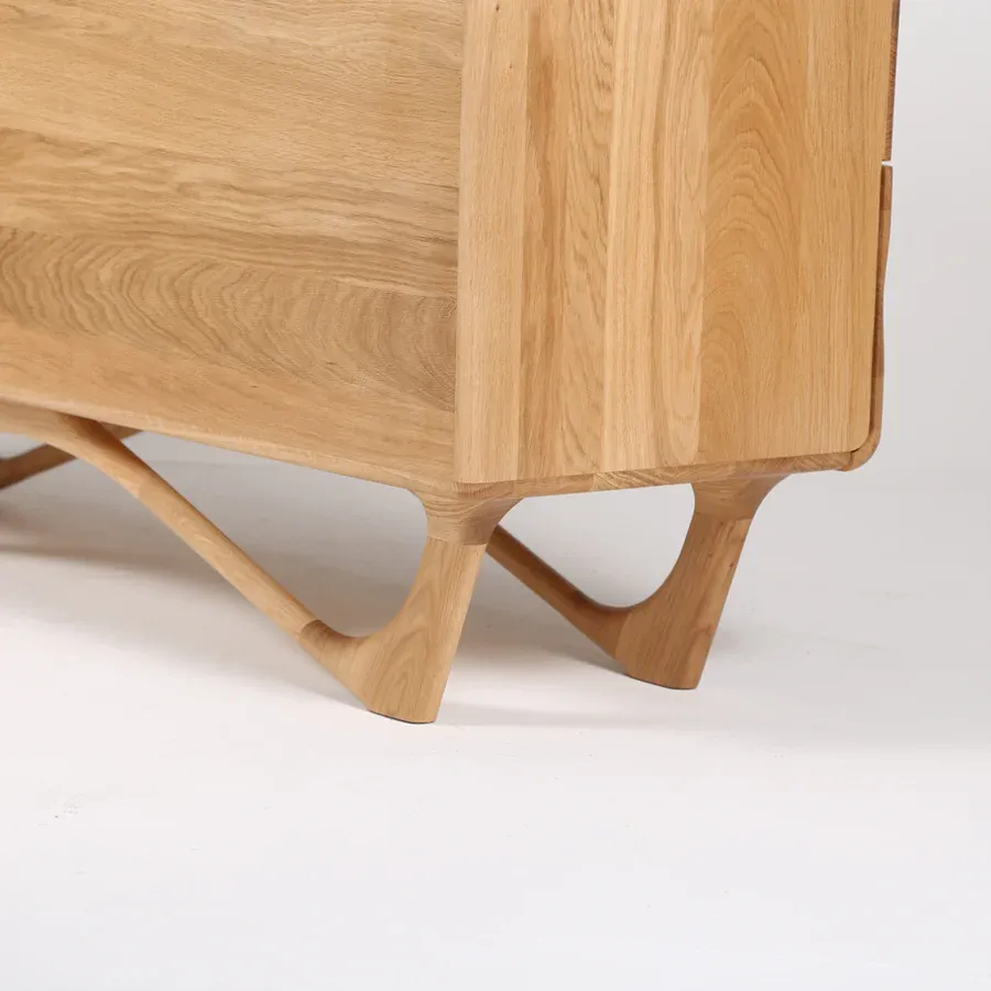 komoda antoni alto 160x96cm, materijal: puno drvo hrast - slika 5