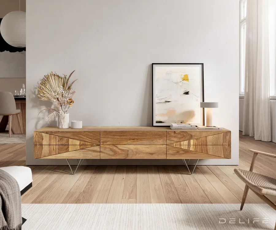 Komoda Designer Wyatt 175x40cm, Materijal: Sheesham - Čakovec