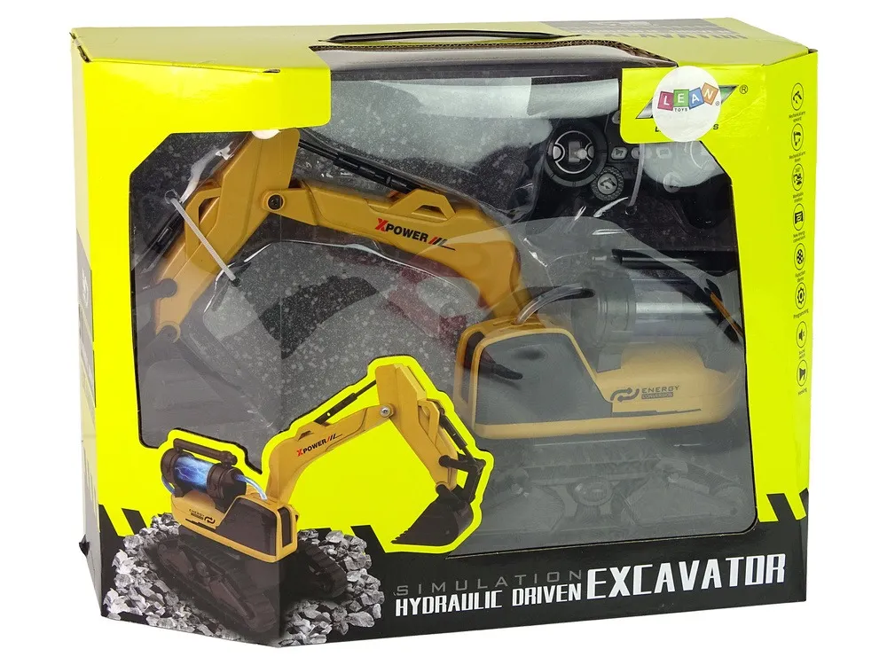 large remote controlled yellow crawler excavator - slika 6