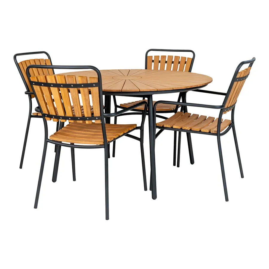 outdoor stol cleveland, materijal: tikovina - slika 3