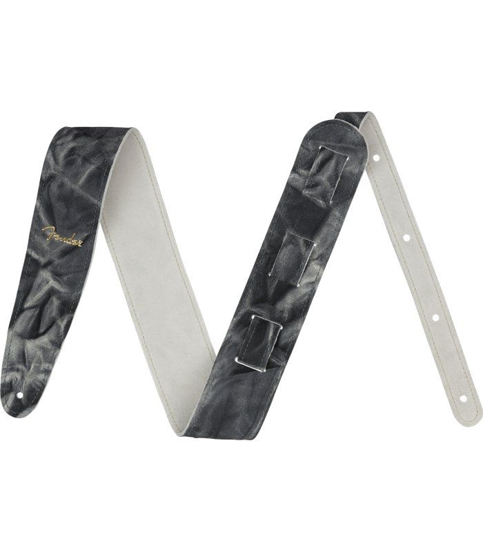 Fender Tie Dye Leather Black Remen - Zagreb