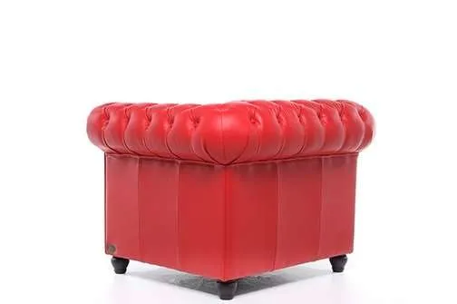 chesterfield fotelja original leather | 1-sjedište | red - slika 4