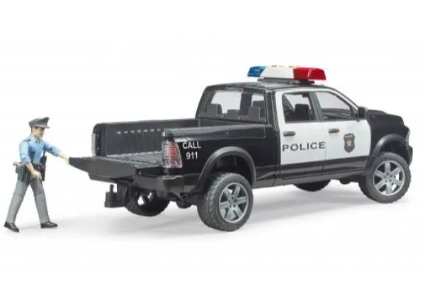 bruder ram 2500 policijsko vozilo s policijskim službenikom - slika 4