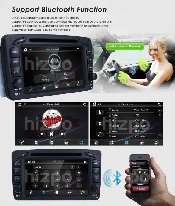 mercedes c klasa vito viano w168 2din radio original gps navigacija - slika 3