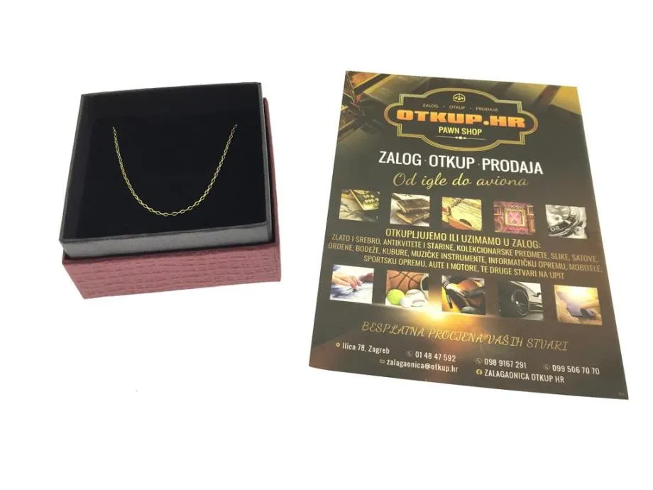 zlatni lančić 2,24g 14k / r1, rate !! - slika 3