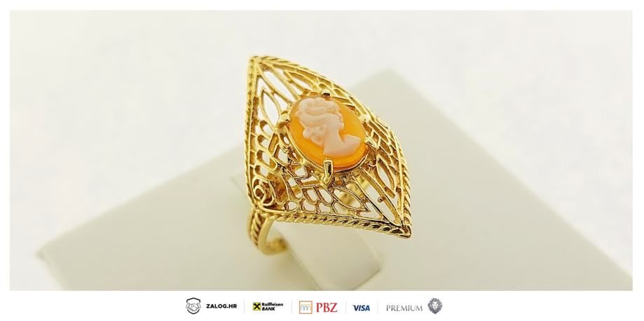 Zlatni Prsten 14k 3,65g ***do 24 Rate*** R1!