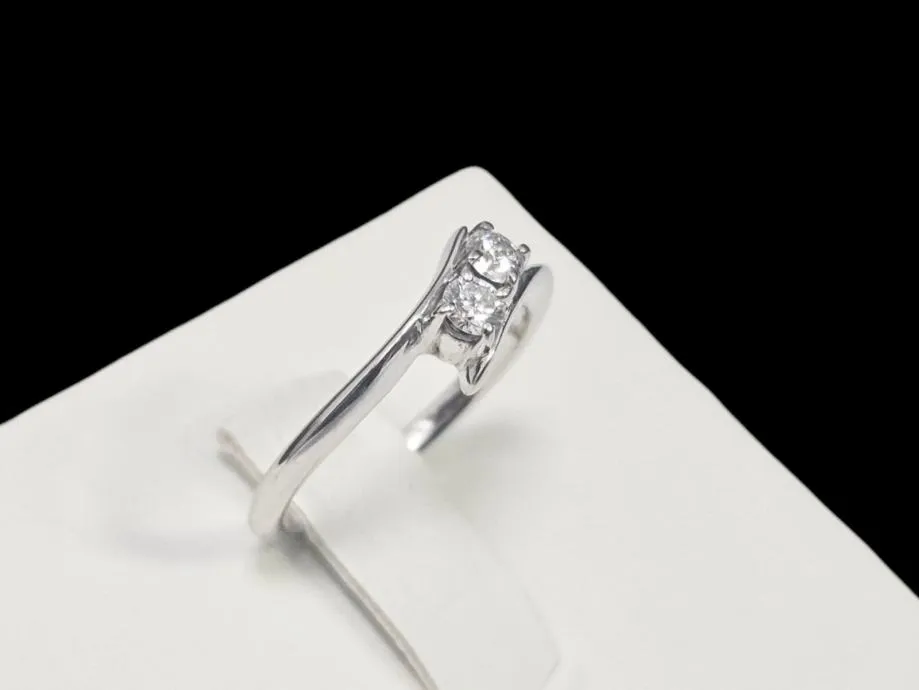 zlatni prsten s dijamantima - 0.16ct - 2.79g .750 (18k) / r1, rate !! - slika 2